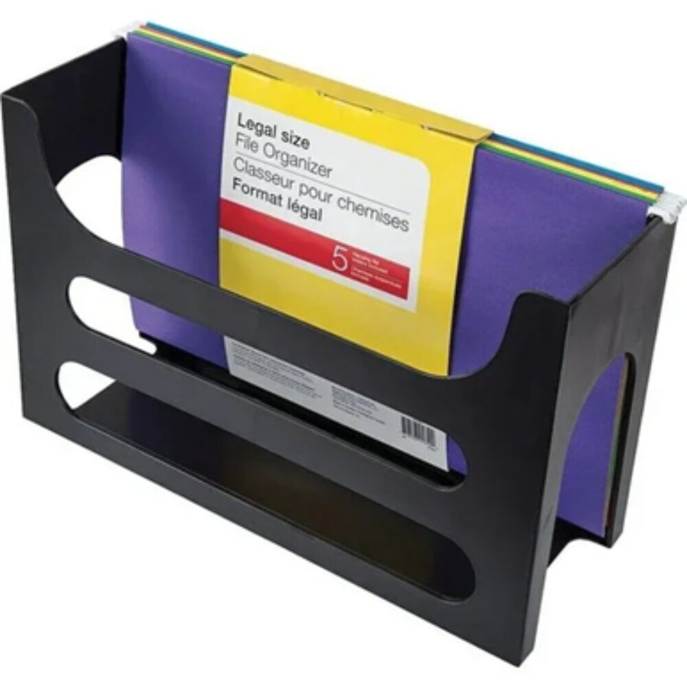 Staples Black File Folder Encasement Portable Document Case Office Pro OS #2
